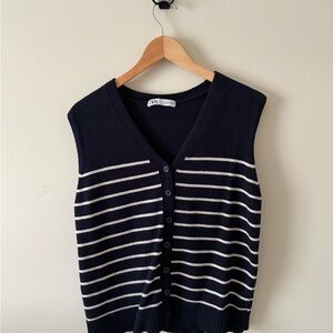 Zara Navy Blue Top
